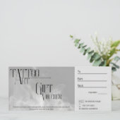 カスタマイズ可能なTattooギフト券 招待状 (スタンド正面)