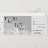 カスタマイズ可能なTattooギフト券 招待状 (正面)