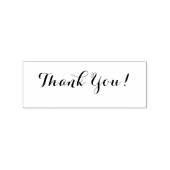 カスタマイズ可能なThank You 1.4インチx 0.4インチウッドアート ラバースタンプ (インプリント)