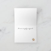 カスタマイズ可能なThank You Holidayノートカード サンキューカード (内部)