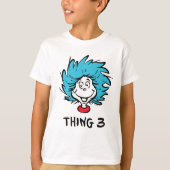 カスタマイズ可能なThing One Thing Two - 猫の帽子 Tシャツ (正面)