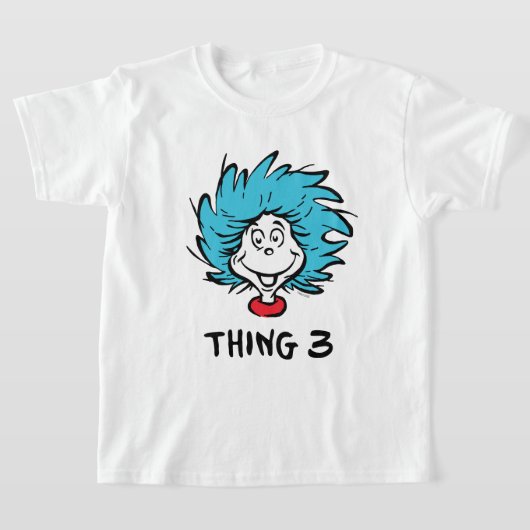 カスタマイズ可能なThing One Thing Two - 猫の帽子 Tシャツ (レイダウン)