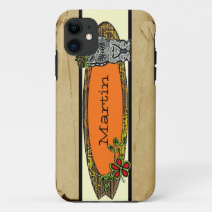 カスタマイズ可能なtikiサーフボード熱帯iphone 5ケース iPhone 11 ケース