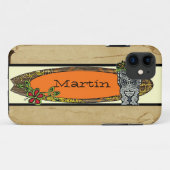 カスタマイズ可能なtikiサーフボード熱帯iphone 5ケース Case-Mate iPhoneケース (裏面(横))