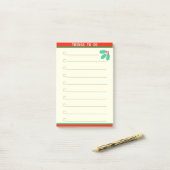 カスタマイズ可能なTo Do & Holly Berry ポストイット (デスク上)