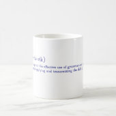 カスタマイズ可能なTriviumレトリックステージ コーヒーマグカップ (中央)