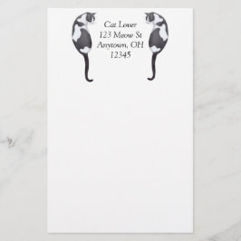 カスタマイズ可能なTuxedo猫の文房具 便箋