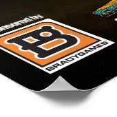 カスタマイズ可能なUFブラックポスター ポスター (角)