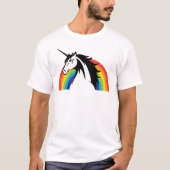 カスタマイズ可能なUNICORN RAINBOW、独自のフレーズを追加 Tシャツ (正面)