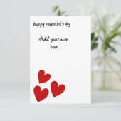 カスタマイズ可能なValentinesカード サンキューカード (スタンド正面)