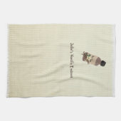 カスタマイズ可能なVanilla抽出メーカー キッチンタオル (横)