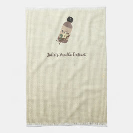 カスタマイズ可能なVanilla抽出メーカー キッチンタオル