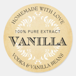 カスタマイズ可能なVanilla ExtractラベルVE005_01rdcust ラウンドシール