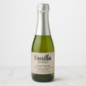 カスタマイズ可能なVanilla Extract 3x2 VE001_04RT スパークリングワインラベル (正面)