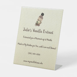カスタマイズ可能なVanilla Extract Maker市場 台座サイン