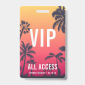 カスタマイズ可能なVIPオールアクセスコンサート バッジ (正面)