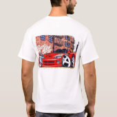 カスタマイズ可能なViperAlleyの赤のロードスター Tシャツ (裏面)