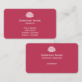 カスタマイズ可能なViva Magenta名刺 名刺