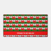 カスタマイズ可能なWELSHフラグ デスクマット (正面)