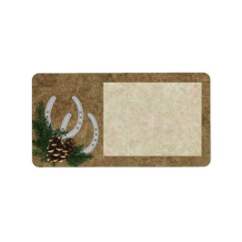 カスタマイズ可能なWestern Addressスタンプ ラベル