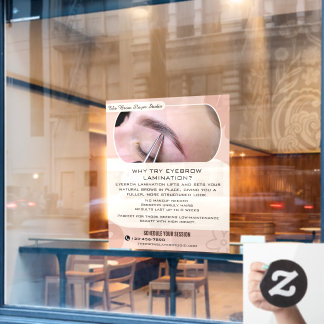 カスタマイズ可能なWhy Eyebrow Laminating Studio サービス ウィンドウサイン