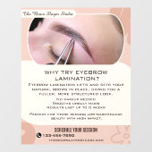 カスタマイズ可能なWhy Eyebrow Laminating Studio サービス ウィンドウサイン (シート)