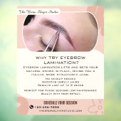カスタマイズ可能なWhy Eyebrow Laminating Studio サービス ウィンドウサイン (シート3)