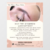 カスタマイズ可能なWhy Eyebrow Laminating Studio サービス ウィンドウサイン (シート)