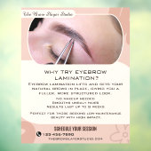 カスタマイズ可能なWhy Eyebrow Laminating Studio サービス ウィンドウサイン (シート3)