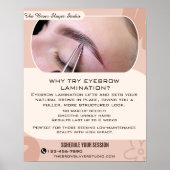 カスタマイズ可能なWhy Eyebrow Laminating Studio サービス ポスター (正面)