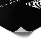 カスタマイズ可能なWifiパスワードとネットワーク ポスター (角)