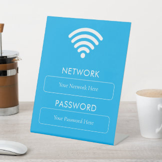 カスタマイズ可能なWifiパスワードとネットワーク 台座サイン