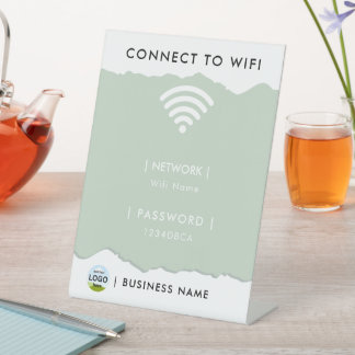 カスタマイズ可能なWiFiパスワードネットワーク 台座サイン