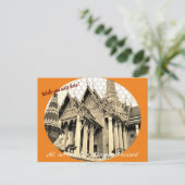 カスタマイズ可能なWish You where houtcard ポストカード (スタンド正面)