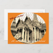 カスタマイズ可能なWish You where houtcard ポストカード (正面/裏面)