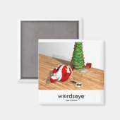 カスタマイズ可能なWordsEye冷凍機磁石 マグネット (正面/裏面)