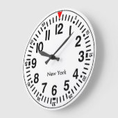 カスタマイズ可能なWorldtime ラージ壁時計 (傾斜)