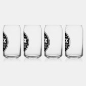 カスタマイズ可能なXXX缶グラス ガラス缶 (左)