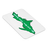 カスタマイズ可能なYOOPERマグネットはミシガン州のU.P. マグネット (右側)