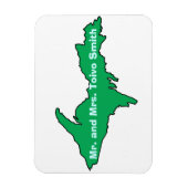 カスタマイズ可能なYOOPERマグネットはミシガン州のU.P. マグネット (縦)