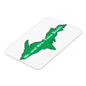 カスタマイズ可能なYOOPERマグネットはミシガン州のU.P. マグネット (左側)