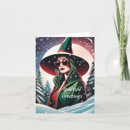 カスタマイズ可能なYuletideクリスマスカード シーズンカード