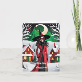 カスタマイズ可能なYuletideクリスマスカード シーズンカード