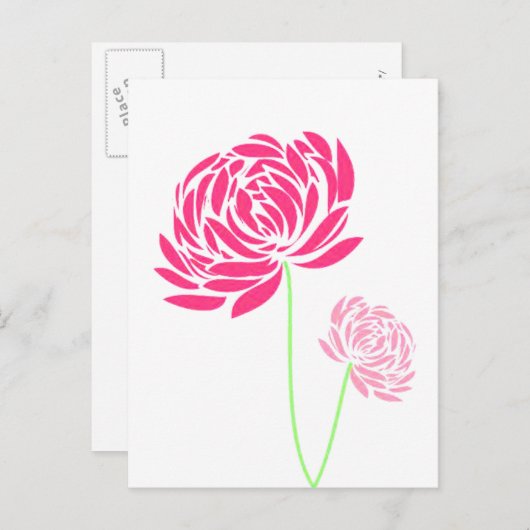 カスタマイズ可能はがき 案内ポストカード (正面/裏面)