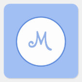 カスタマイズ可能イニシャル スクエアシール (正面)