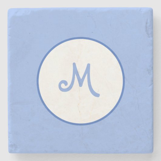 カスタマイズ可能イニシャル ストーンコースター (正面)