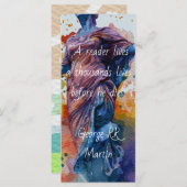 カスタマイズ可能インスパイアなモダンヴィンテージ本愛好家 (正面/裏面)