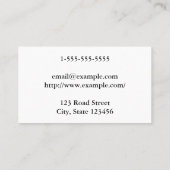 カスタマイズ可能エレガントでArchitectの名刺 名刺 (裏面)