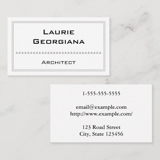 カスタマイズ可能エレガントでArchitectの名刺 名刺 (正面/裏面)