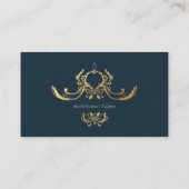 カスタマイズ可能エレガントなネイビービジネスカード15 名刺 (裏面)